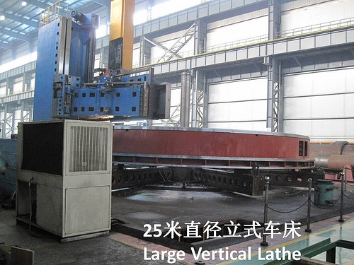 Large vertical lathe